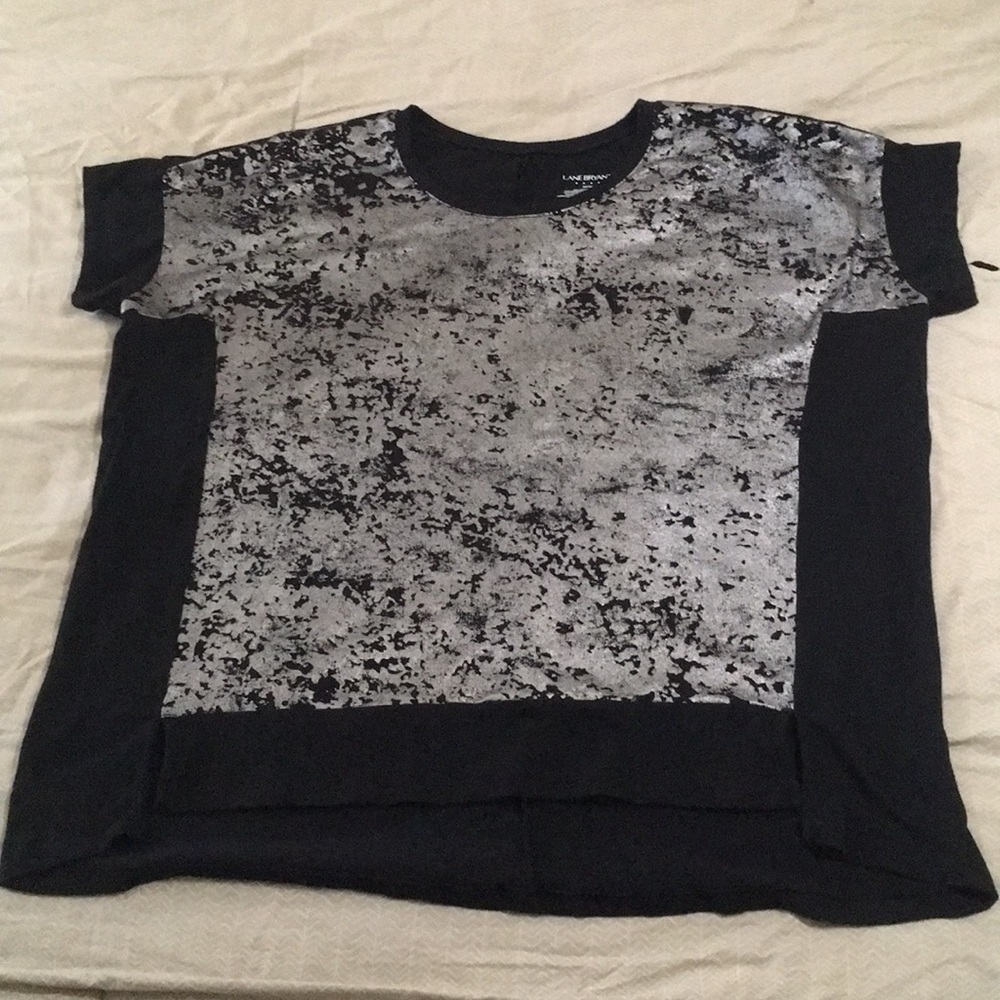 Lane Bryant Silver Front Tee. Sz. 14/16 - Picture 5 of 5